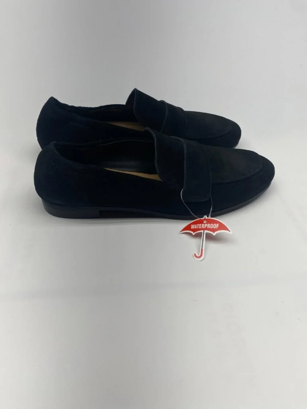 BLONDO Womens Britten Waterproof Loafer In Black Suede Sz 10